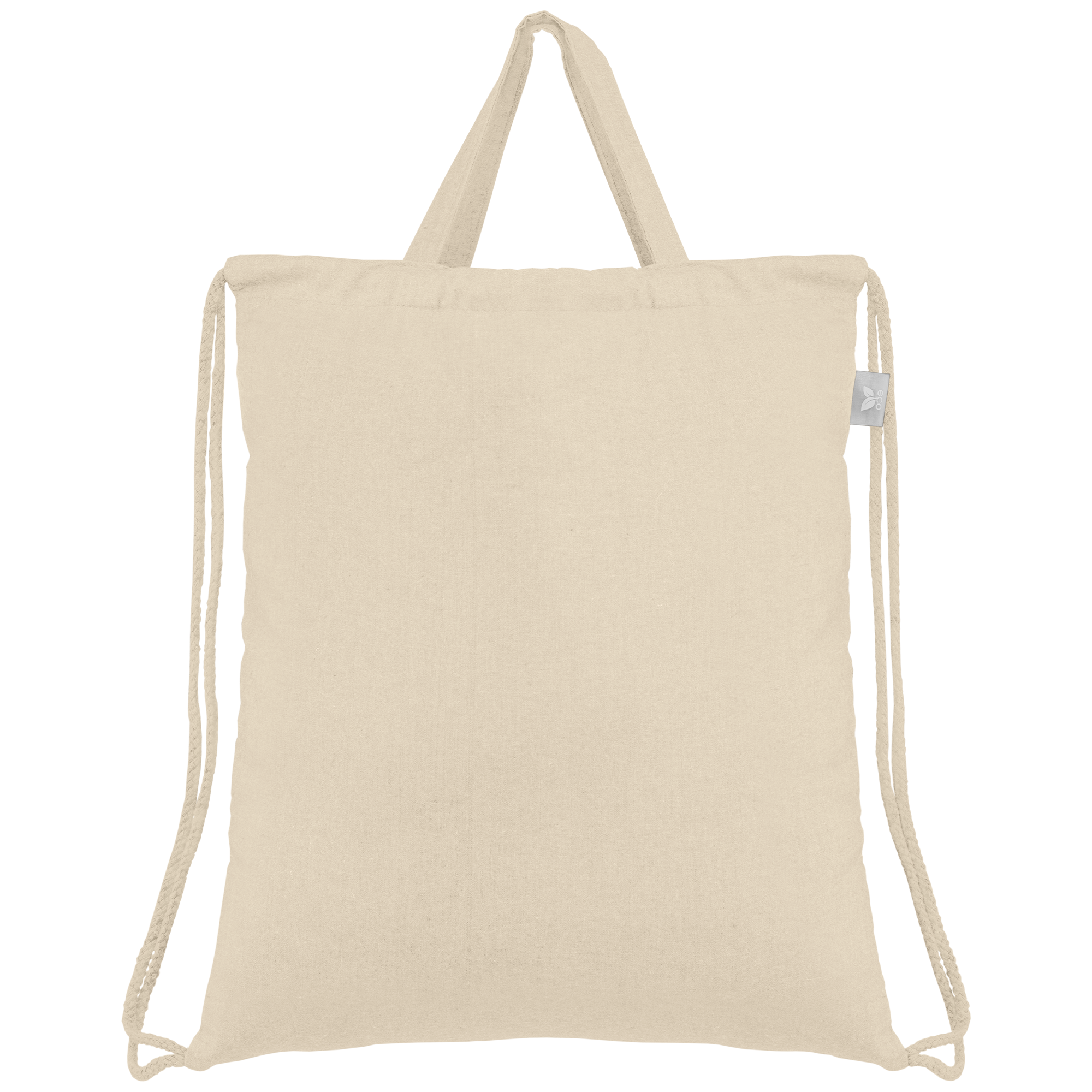 Palma - sac à cordon en coton recyclé Sac à cordon en coton recyclé 140 gsm