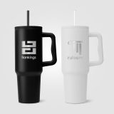 Vue 6 de Polar Pro - 1180 ml gobelet en acier inoxydable recyclé à double paroi avec paille