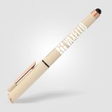 Vue 16 de Stylo gel stylet York, plastique recyclé, finition bronze