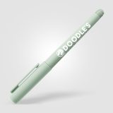 Vue 2 de Stylo gel Aeris, plastique recyclé, monochrome