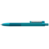 Vue 30 de Stylo Lisbon, aluminium recyclé, monochrome, stylet anti-stress