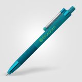 Vue 28 de Stylo Lisbon, aluminium recyclé, monochrome, stylet anti-stress