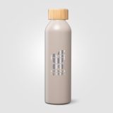 Vue 17 de Gourde Eden en acier inoxydable recyclé avec couvercle en bambou – 590 ml