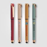 Vue 7 de Islander Softy Rose Gold Designer Stylo à gel métallique avec stylet