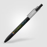 Vue 1 de Stylo Nimbus à clip translucide rPET