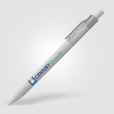 Vue 8 de Stylo Nimbus à clip translucide rPET