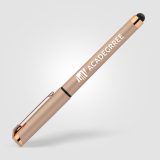 Vue 11 de Islander Softy Rose Gold Designer Stylo à gel métallique avec stylet