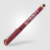 Vue 14 de Islander Softy Rose Gold Designer Stylo à gel métallique avec stylet