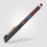 Vue 10 de Stylo gel stylet York, plastique recyclé, finition bronze