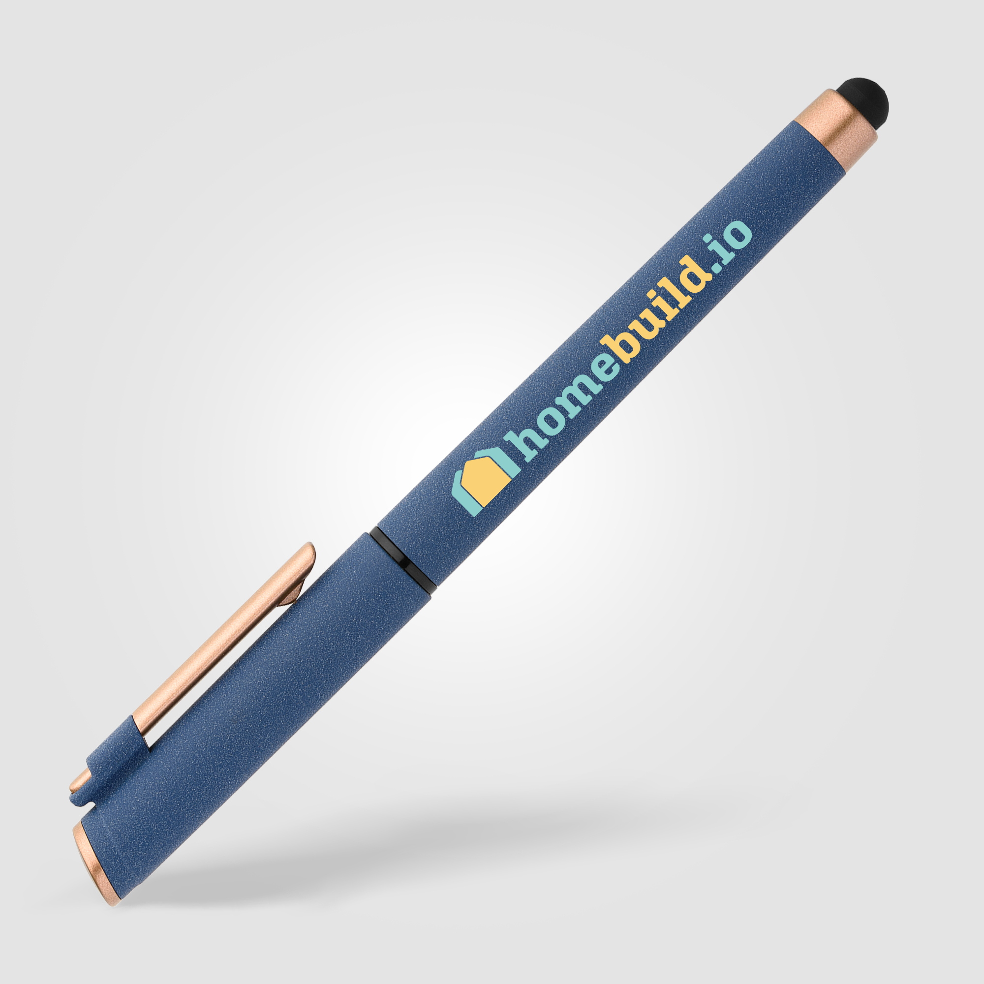Stylo gel stylet York, plastique recyclé, finition bronze