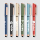 Vue 6 de Stylo gel stylet York, plastique recyclé, finition bronze