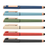 Vue 5 de Stylo gel stylet York, plastique recyclé, finition bronze
