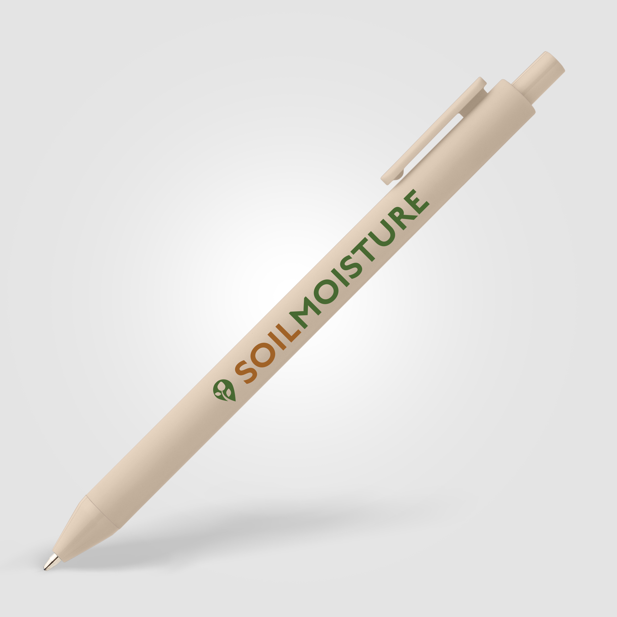 Stylo Bloom Essentials rétractable en plastique recyclé au toucher doux