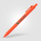Vue 20 de Stylo Bloom Essentials rétractable en plastique recyclé au toucher doux