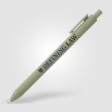 Vue 1 de Stylo Bloom Essentials rétractable en plastique recyclé au toucher doux