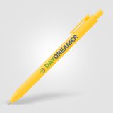 Vue 1 de Stylo Bloom Essentials rétractable en plastique recyclé au toucher doux