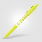 Vue 15 de Stylo Bloom Essentials rétractable en plastique recyclé au toucher doux