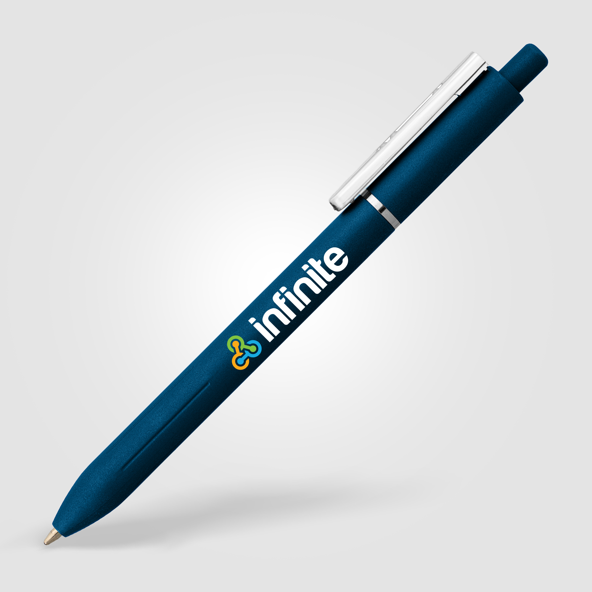 Stylo Lark en plastique recyclé avec clip anti-stress