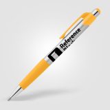 Vue 20 de Stylo Smoothy Essentials en plastique recyclé avec grip coloré