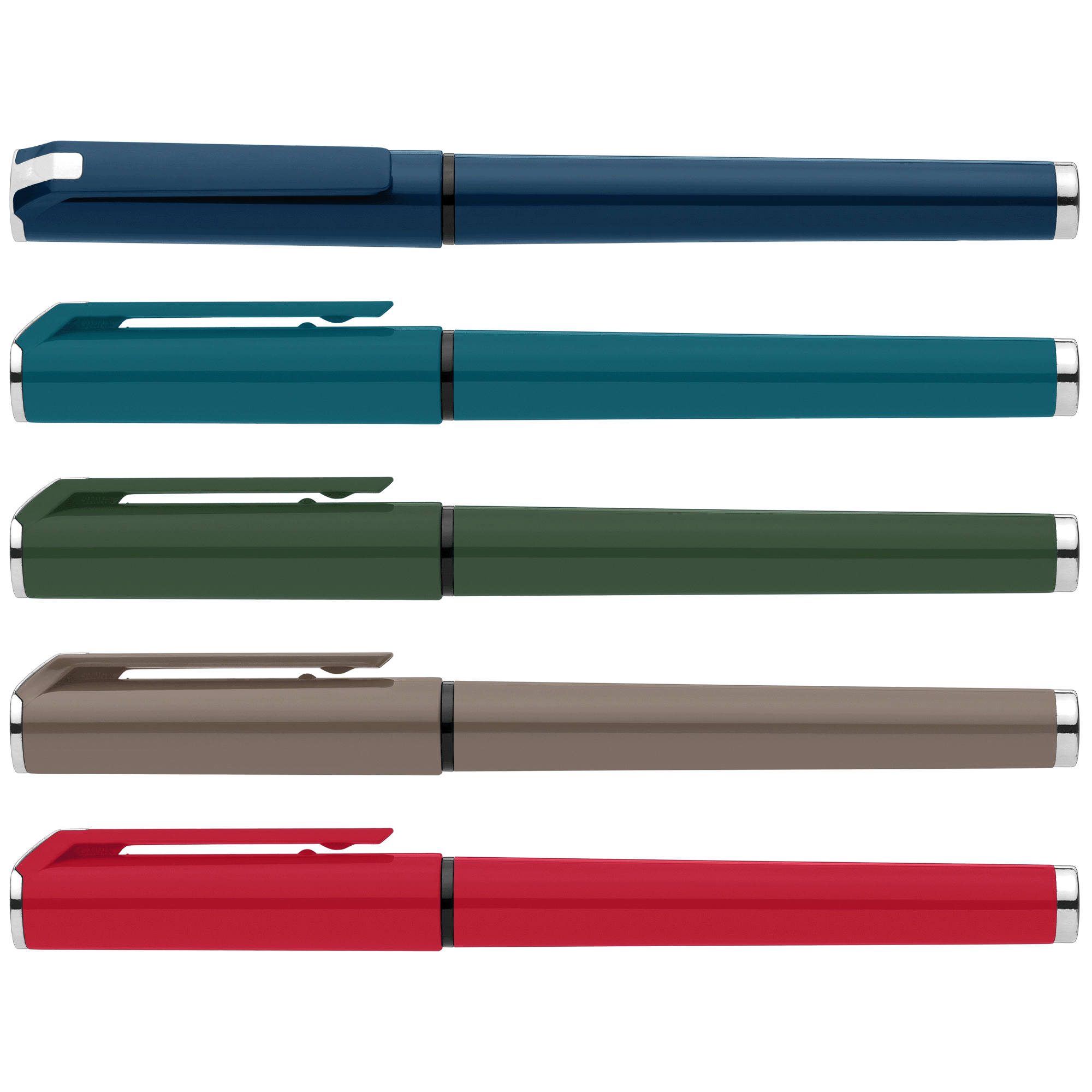 Stylo gel monochrome Islander en plastique recyclé