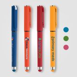 Vue 5 de Stylo gel Islander Essentials en plastique recyclé avec grip coloré