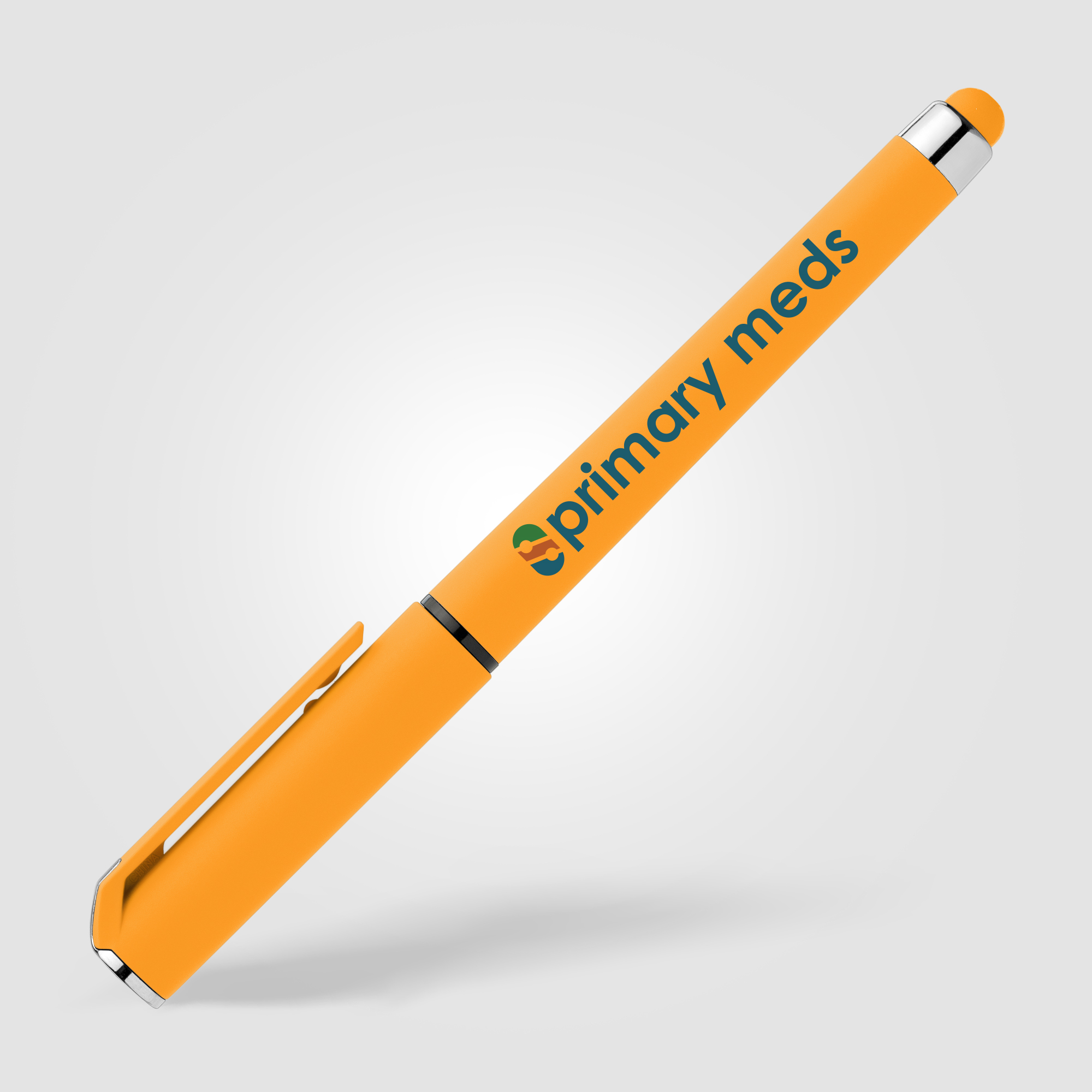 Stylo gel Islander Essentials en plastique recyclé avec grip coloré