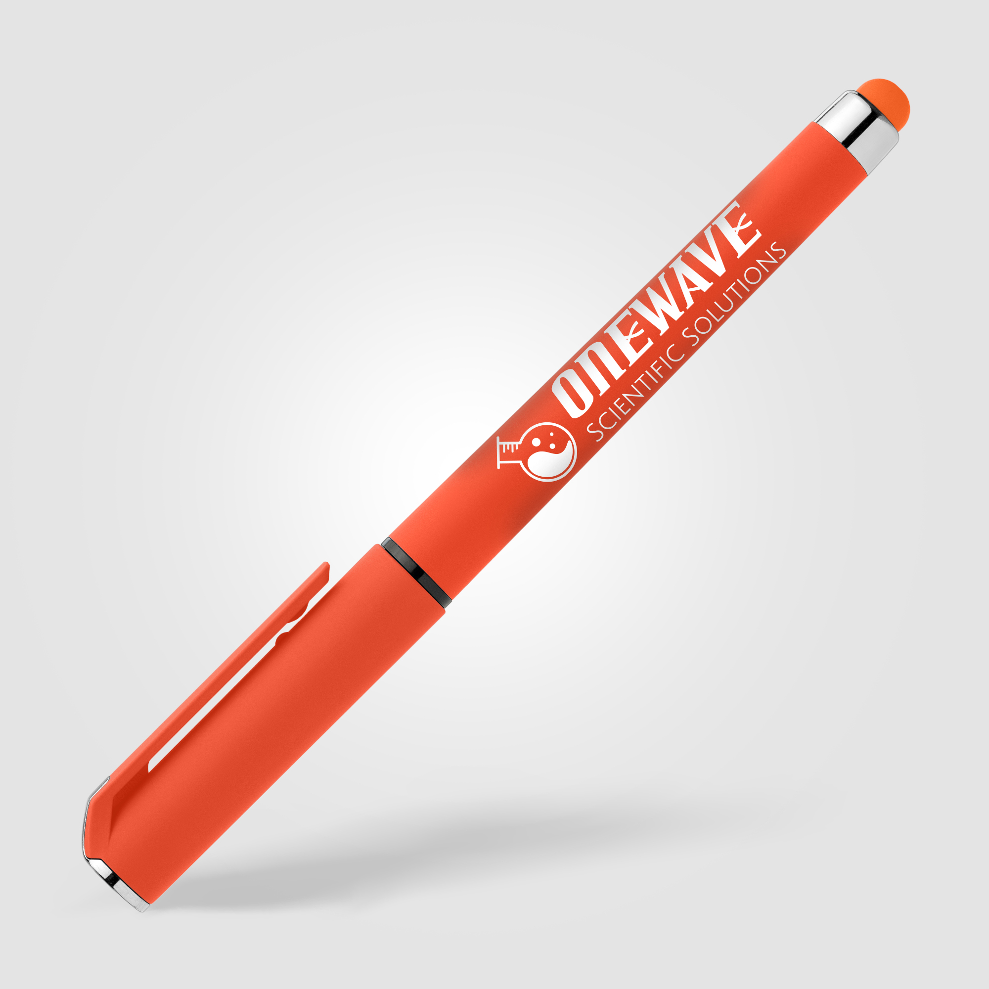 Stylo gel Islander Essentials en plastique recyclé avec grip coloré