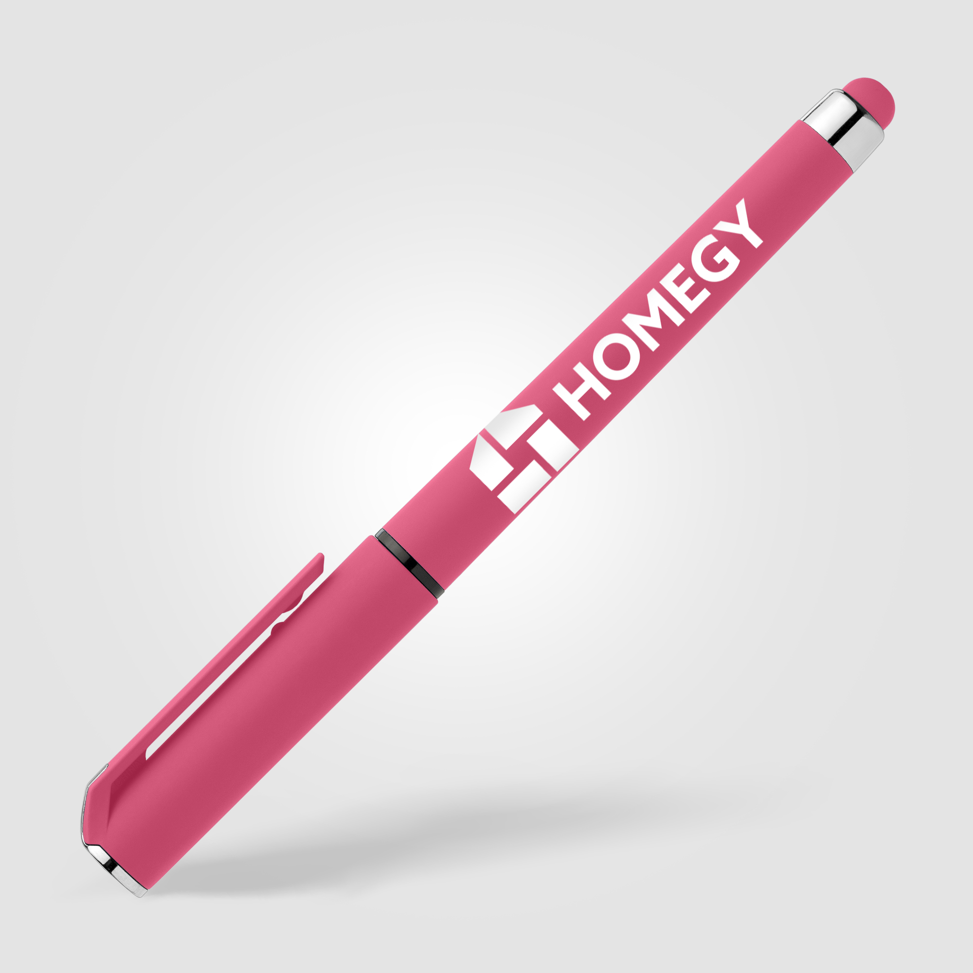 Stylo gel Islander Essentials en plastique recyclé avec grip coloré