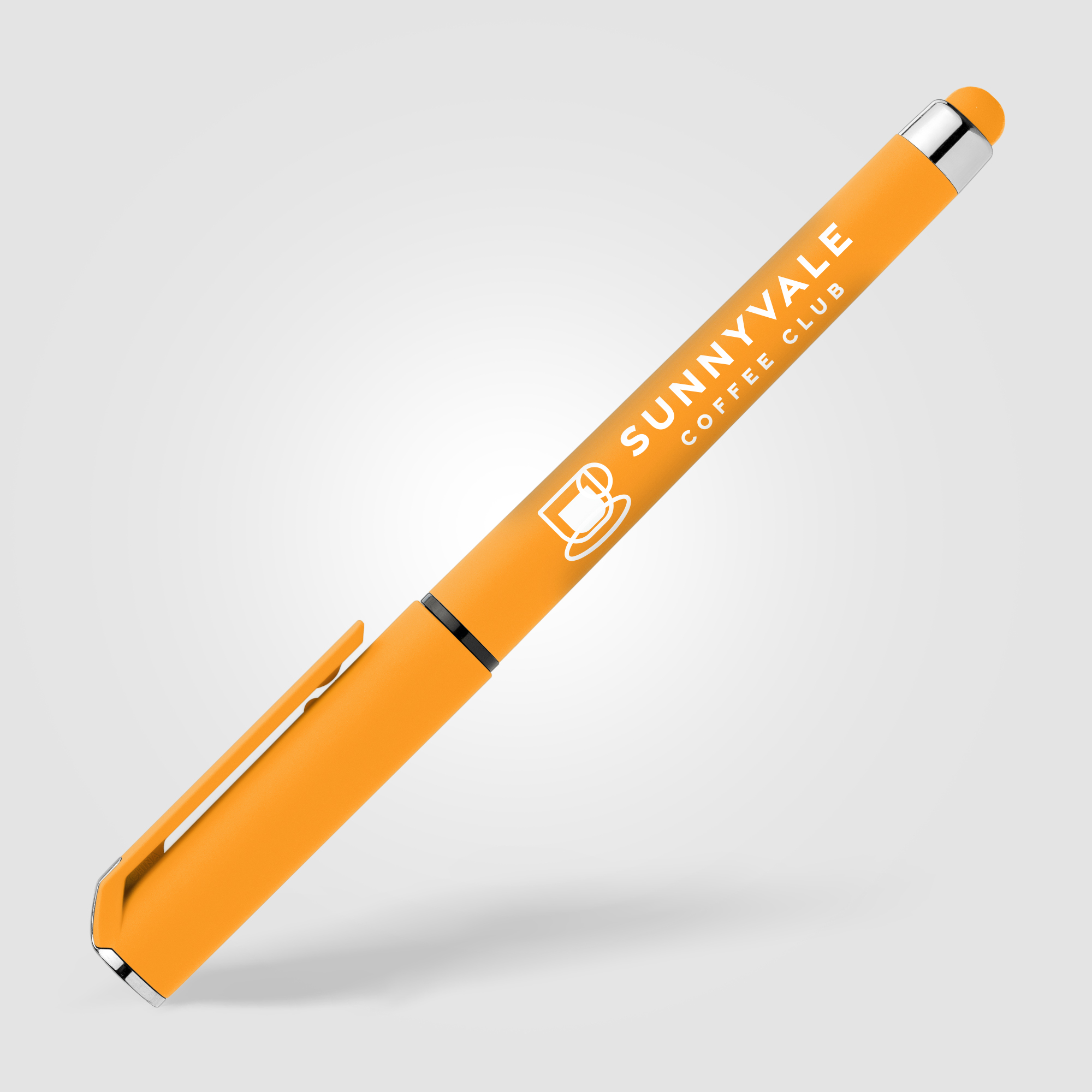 Stylo gel Islander Essentials en plastique recyclé avec grip coloré