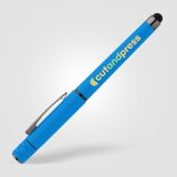 Vue 10 de Stylo Tavi en plastique recyclé avec stylet et fidget spinner à encre gel