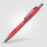 Vue 8 de Stylo Avalon en plastique recyclé avec finition pierre et stylet