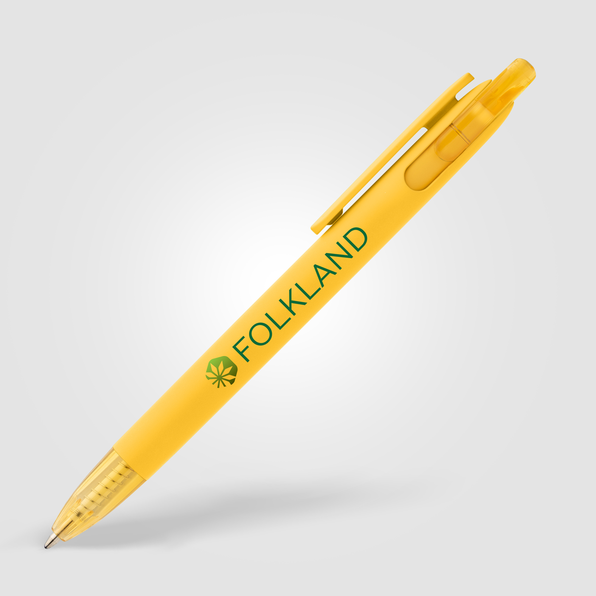 Stylo Jutta Essentials en plastique recyclé avec détails transparents