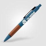 Vue 17 de Stylo Tide en plastique recyclé avec grip en bois