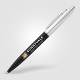 Vue 8 de Stylo Natori en plastique recyclé avec finition chromée