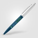 Vue 14 de Stylo Natori en plastique recyclé avec finition chromée