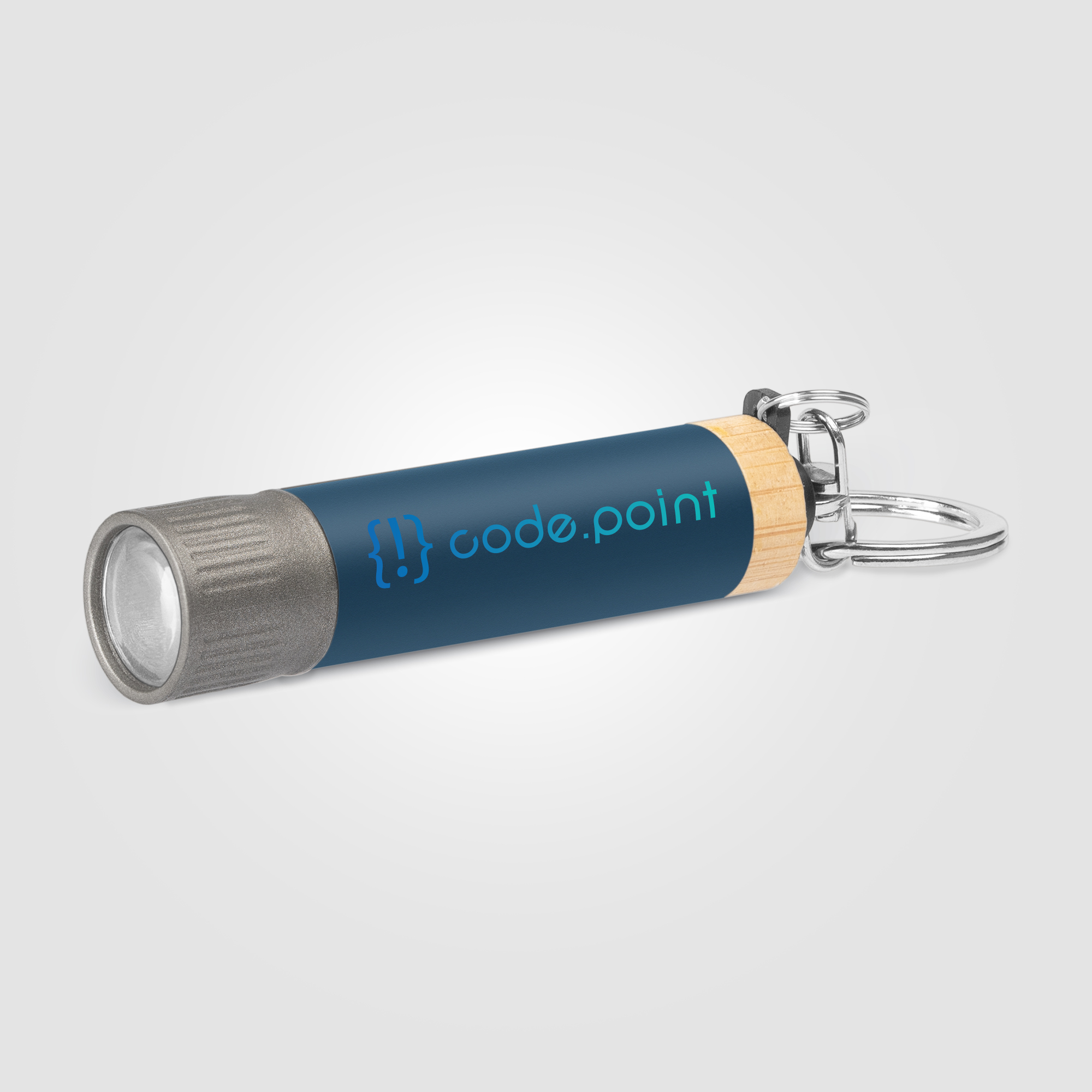 Lampe de poche porte-clés Reborn en aluminium recyclé