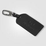 Vue 2 de Étiquette de bagage Malmö en métal recyclé avec mousqueton – 6,5 × 17,5 cm