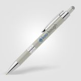 Vue 8 de Stylo Adorn en aluminium recyclé avec finition chromée et stylet