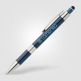 Vue 15 de Stylo Adorn en aluminium recyclé avec finition chromée et stylet