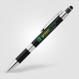 Vue 6 de Stylo Adorn en aluminium recyclé avec finition chromée et stylet