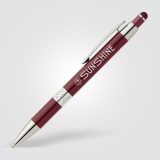 Vue 17 de Stylo Adorn en aluminium recyclé avec finition chromée et stylet