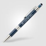 Vue 13 de Stylo Adorn en aluminium recyclé avec finition chromée et stylet