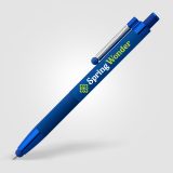 Vue 13 de Stylo Lisbon, aluminium recyclé, monochrome, stylet anti-stress