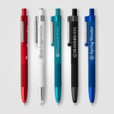 Vue 6 de Stylo Lisbon, aluminium recyclé, monochrome, stylet anti-stress