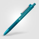 Vue 26 de Stylo Lisbon, aluminium recyclé, monochrome, stylet anti-stress