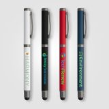 Vue 4 de Stylo gel à stylet Bowie en aluminium recyclé