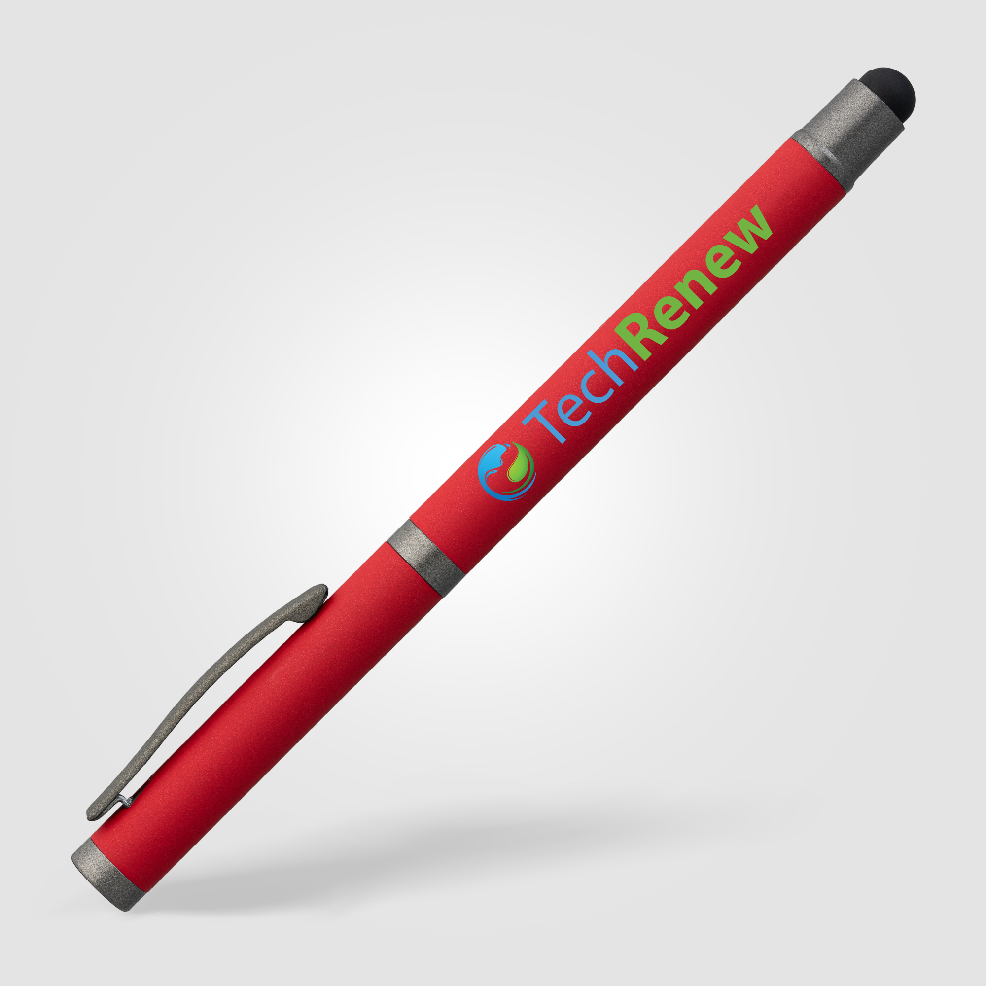 Stylo gel à stylet Bowie en aluminium recyclé