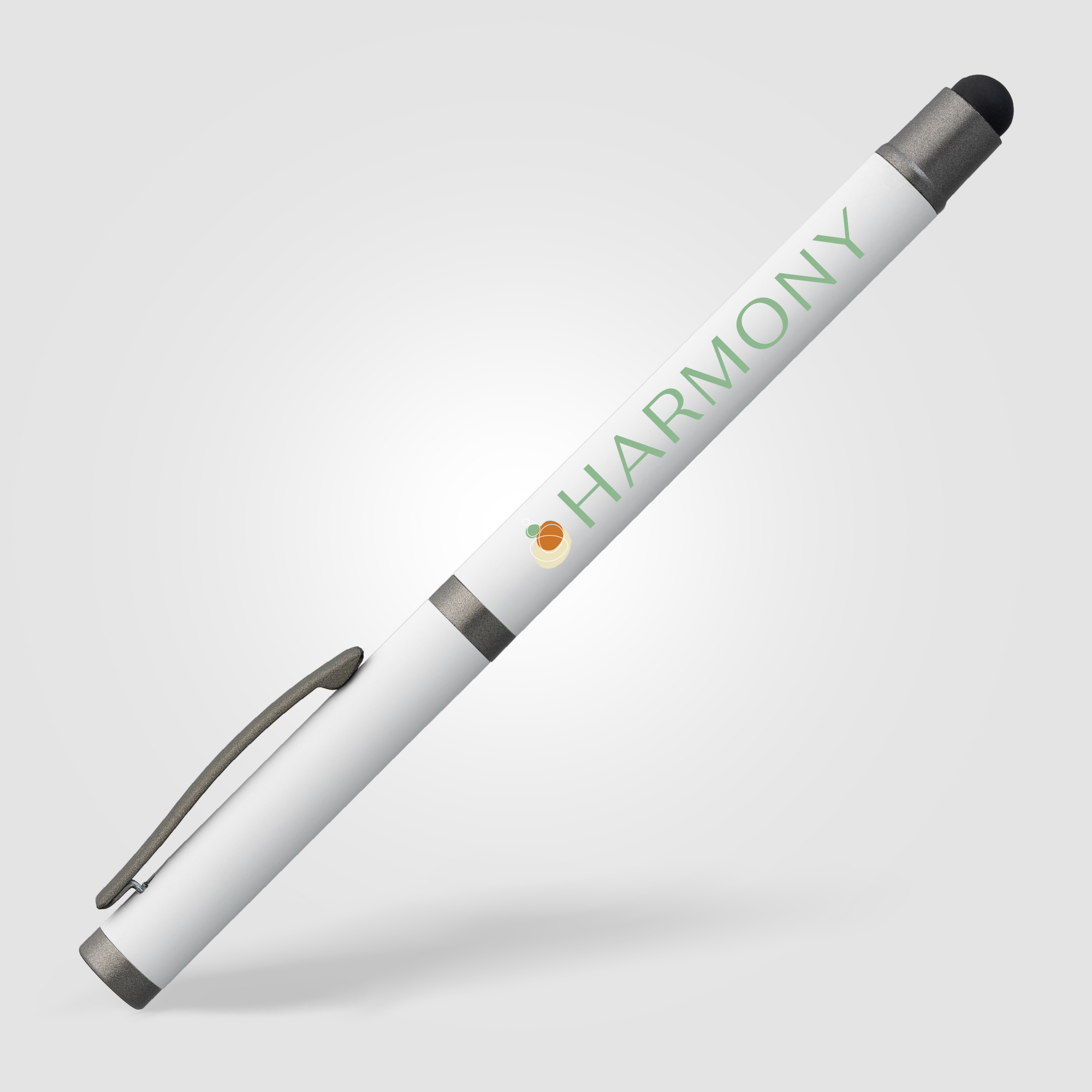 Stylo gel à stylet Bowie en aluminium recyclé