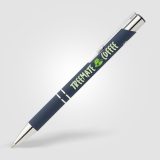 Vue 15 de Stylo Crosby en aluminium recyclé avec finition soft-touch et détails chromés
