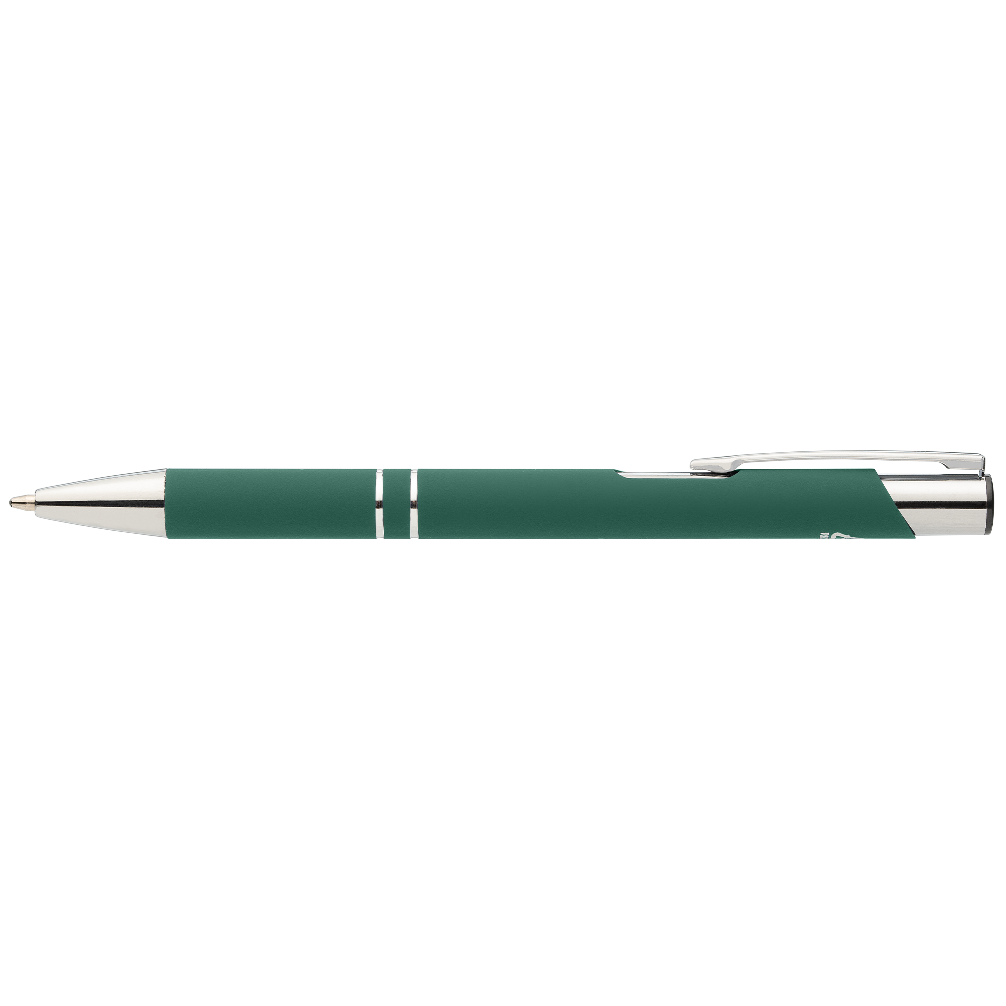 Stylo Crosby en aluminium recyclé avec finition soft-touch et détails chromés